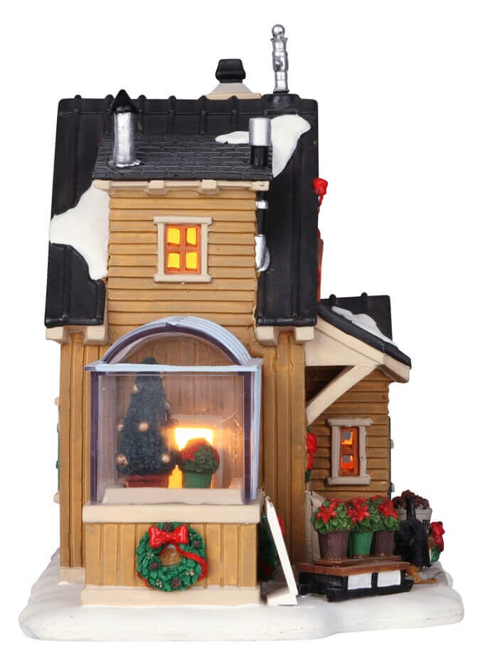 lemax-poinsettia-place-b-timent-de-village-miniature-lumineux image 3