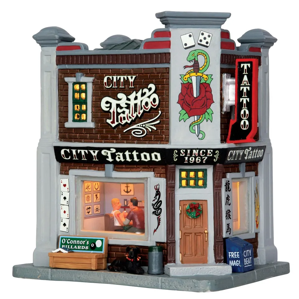 lemax-city-tattoo-b-timent-miniature-lumineux-2 image 1