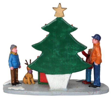 lemax-countdown-tree-set-of-7-set-7-sapins-miniatures-stables image 3