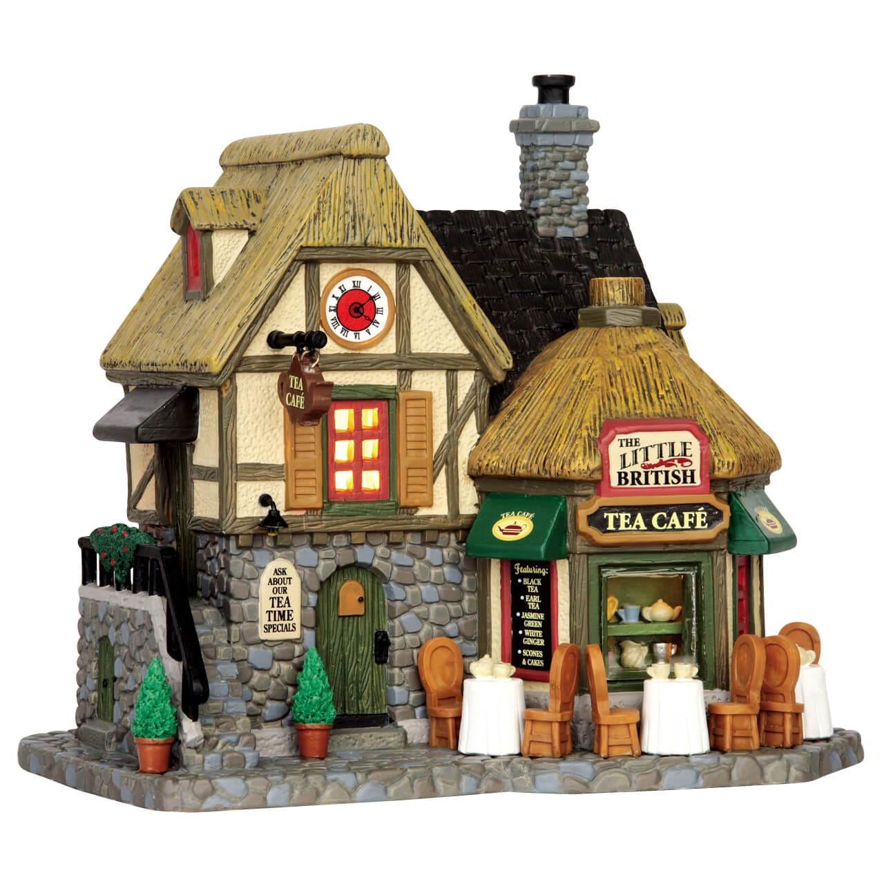 lemax-the-little-british-tea-cafe-b-timent-lumineux-village-de-no-l image 1