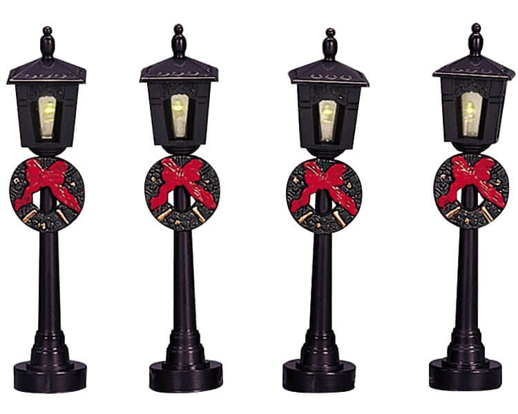 lemax-street-lamp-r-verb-re-lumineux-pour-village-de-no-l image 1