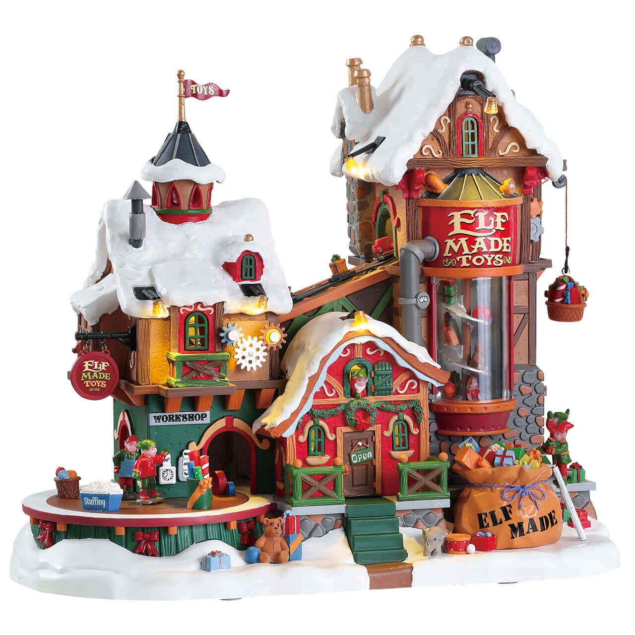 lemax-elf-made-toy-factory-fabrique-de-jouets-anim-e-collector image 1