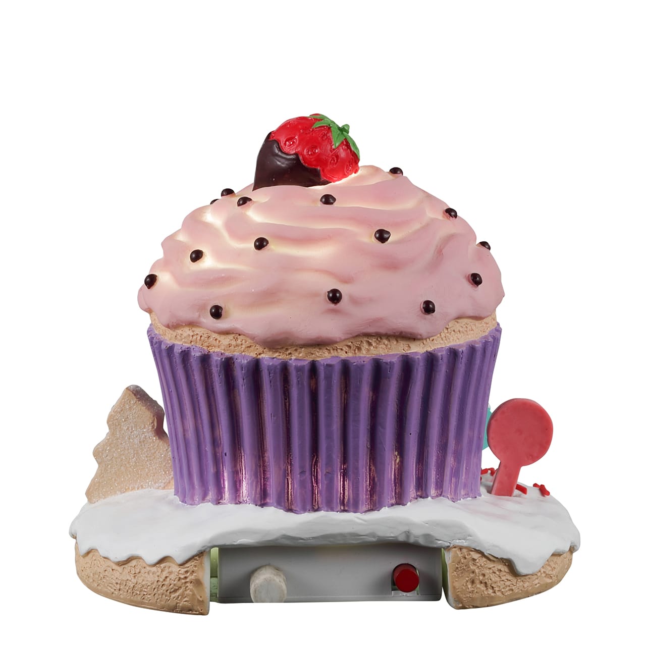 lemax-strawberry-bungalow-maison-camp-cupcake-lumineuse image 4