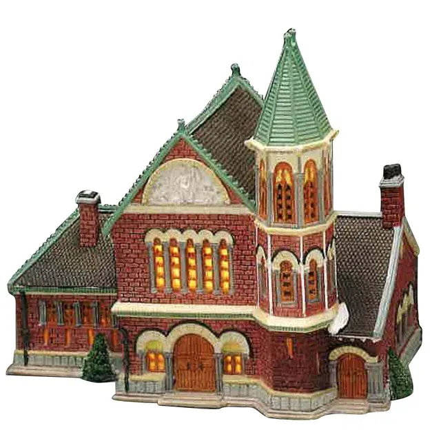lemax-bethel-memorial-cathedral-glise-lumineuse-pour-village-de-no-l image 1