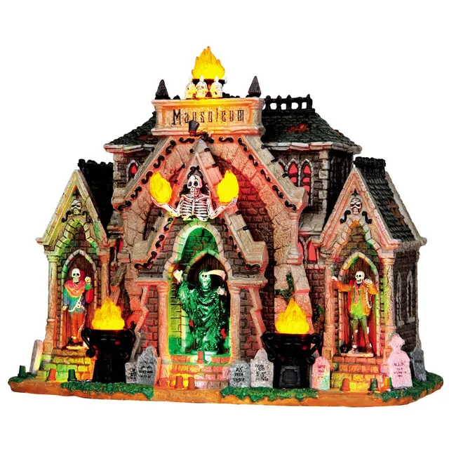 lemax-all-hallows-mausoleum-mausol-e-lumineux-et-sonore-spooky-town image 1