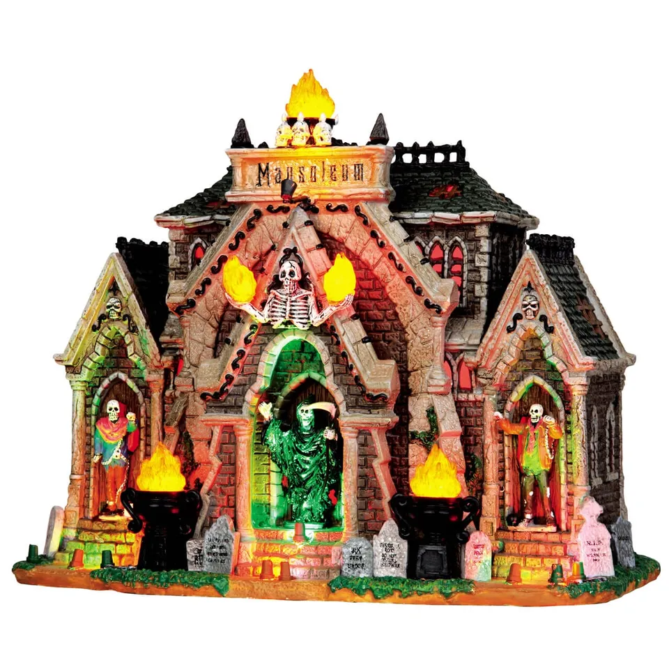 lemax-all-hallows-mausoleum-mausol-e-lumineux-et-sonore-spooky-town image 1