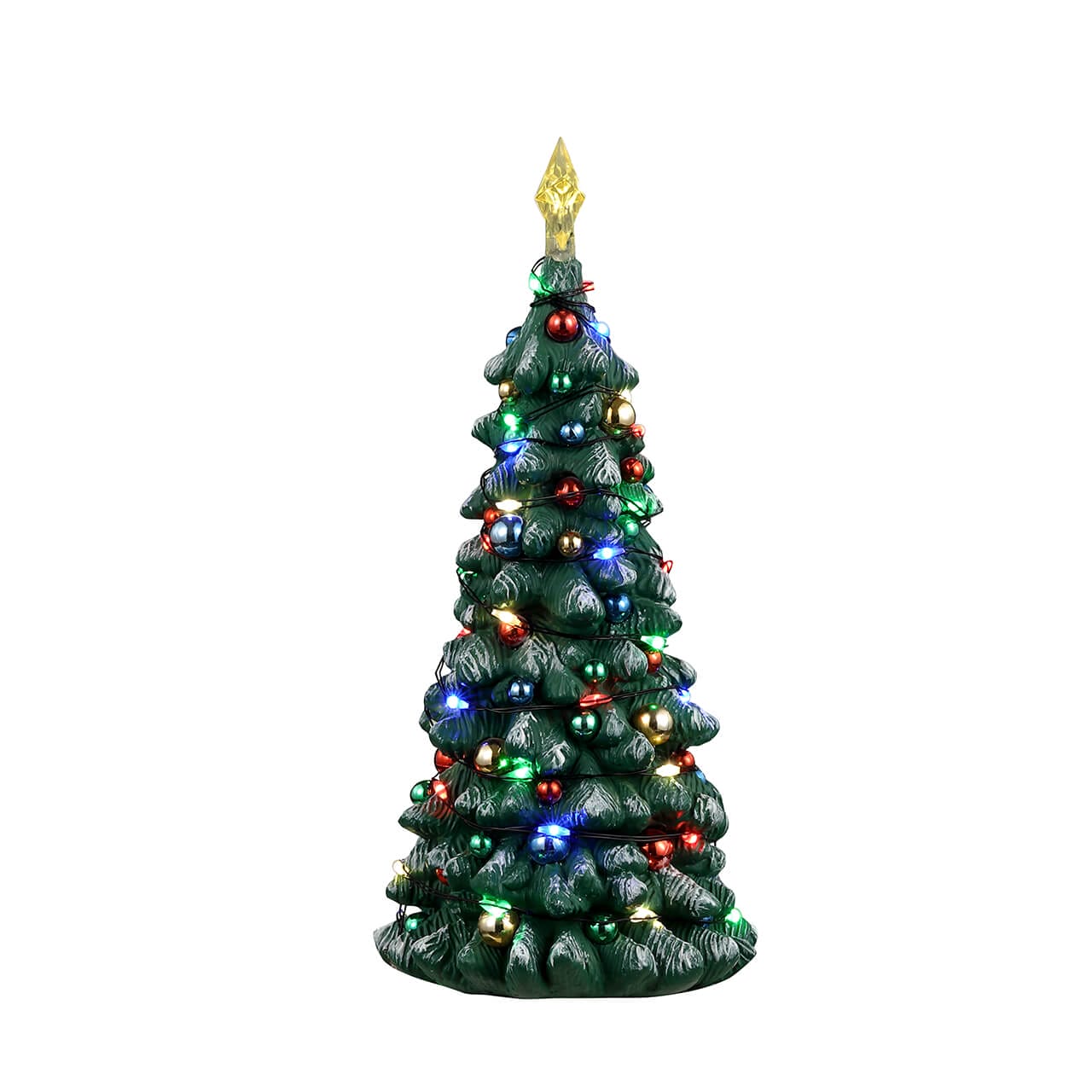 lemax-snowy-christmas-tree-sapin-miniature-lumineux-enneig image 2