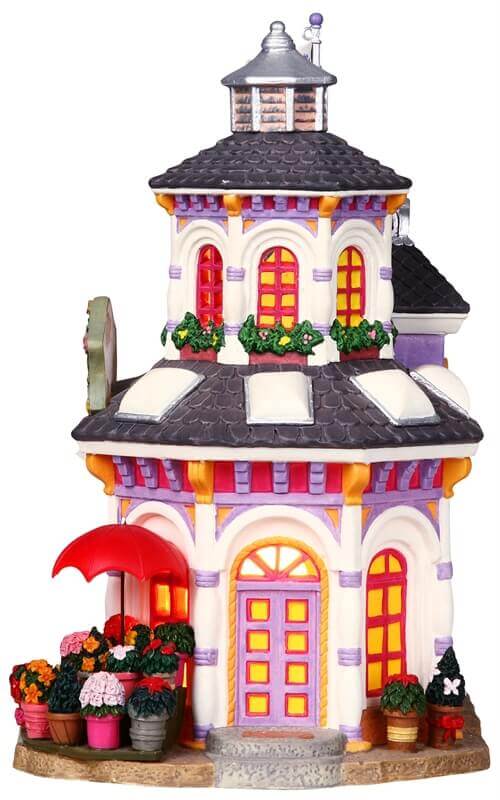 lemax-rose-s-flower-emporium-b-timent-lumineux-fleuriste-village-miniature image 2