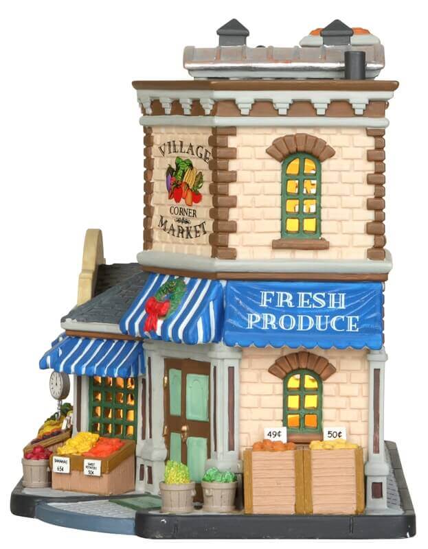 lemax-village-corner-market-march-miniature-lumineux-de-village image 3