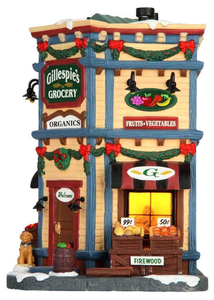 lemax-gillespie-s-grocery-picerie-lumineuse-miniature-village-no-l image 3