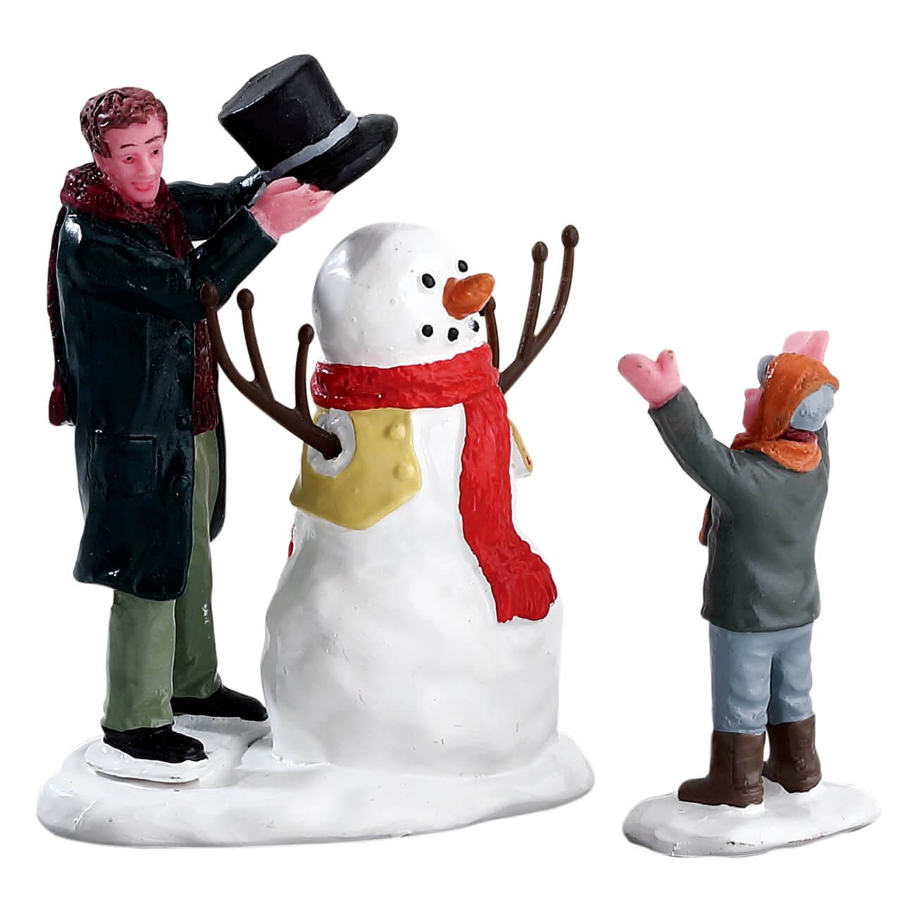 lemax-sharp-dressed-snowman-lot-de-2-figurines-village-de-no-l image 1