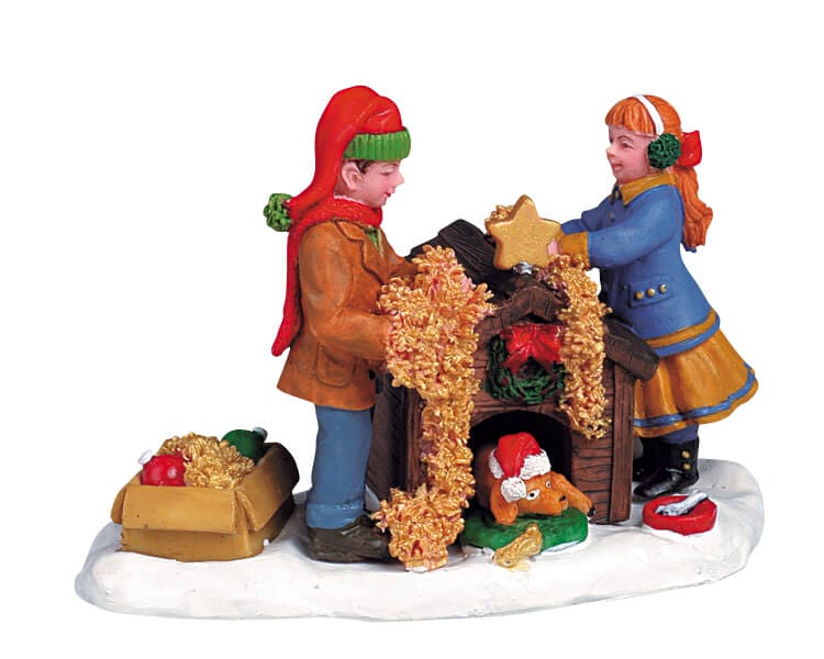 lemax-decorate-the-dog-house-figurine-niche-de-no-l image 1
