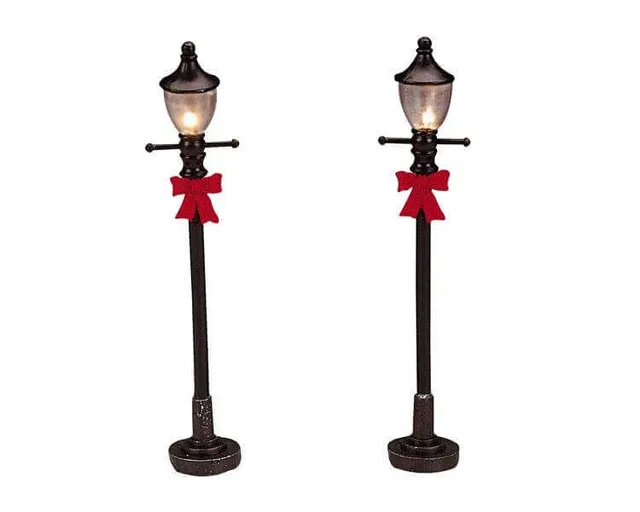 lemax-4-gas-street-lamp-lot-de-4-lampadaires-de-village image 1