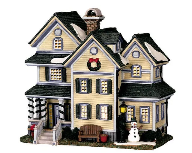 lemax-hobart-house-maison-de-village-miniature-lumineuse image 1