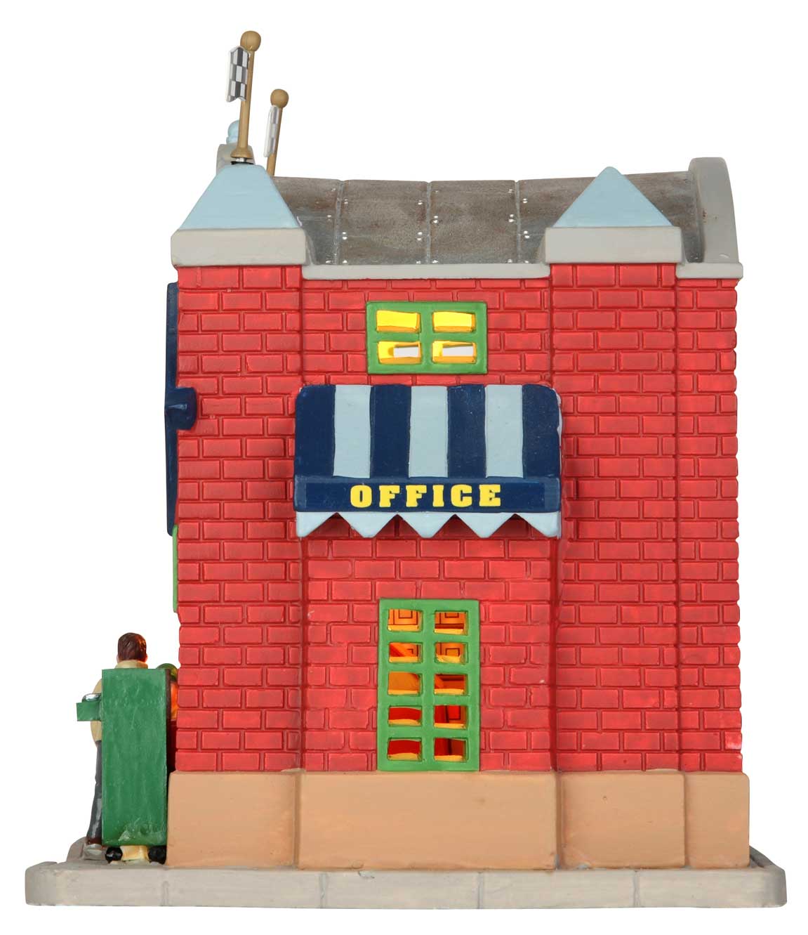 lemax-carl-s-auto-body-paint-b-timent-garage-village-miniature image 3