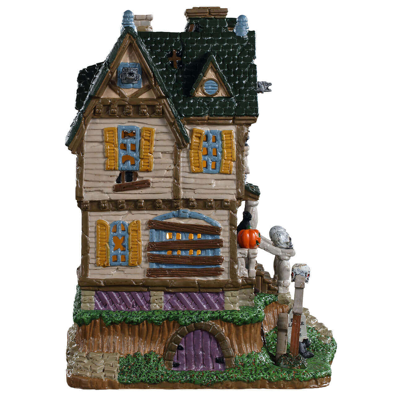 lemax-the-haunted-knoll-maison-hant-e-lumineuse-spooky-town image 4