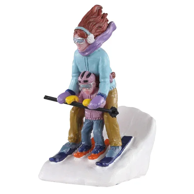 lemax-mommy-me-ski-figurine-ski-vail-village image 1