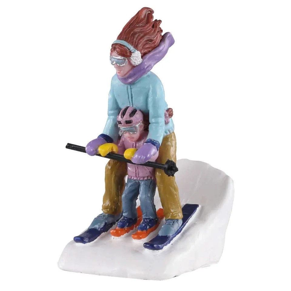 lemax-mommy-me-ski-figurine-ski-vail-village image 1