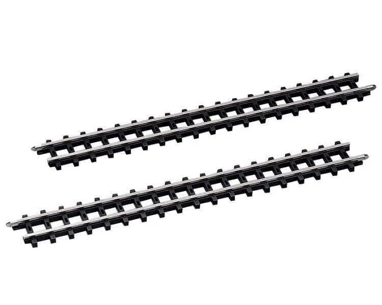 lemax-2-pc-straight-railway-tracks-rails-droits-x2-pour-village image 1