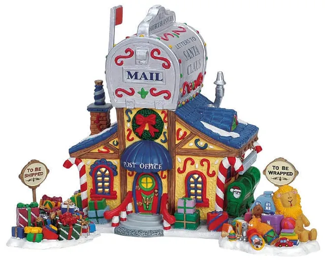 lemax-santa-s-post-office-bureau-de-poste-du-p-re-no-l-lumineux image 1