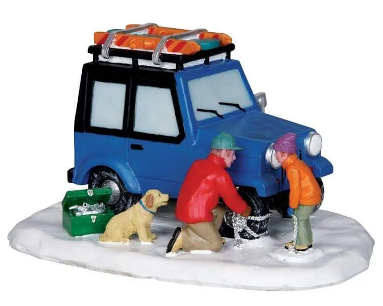 lemax-putting-on-the-chains-figurine-village-de-no-l-miniature image 1