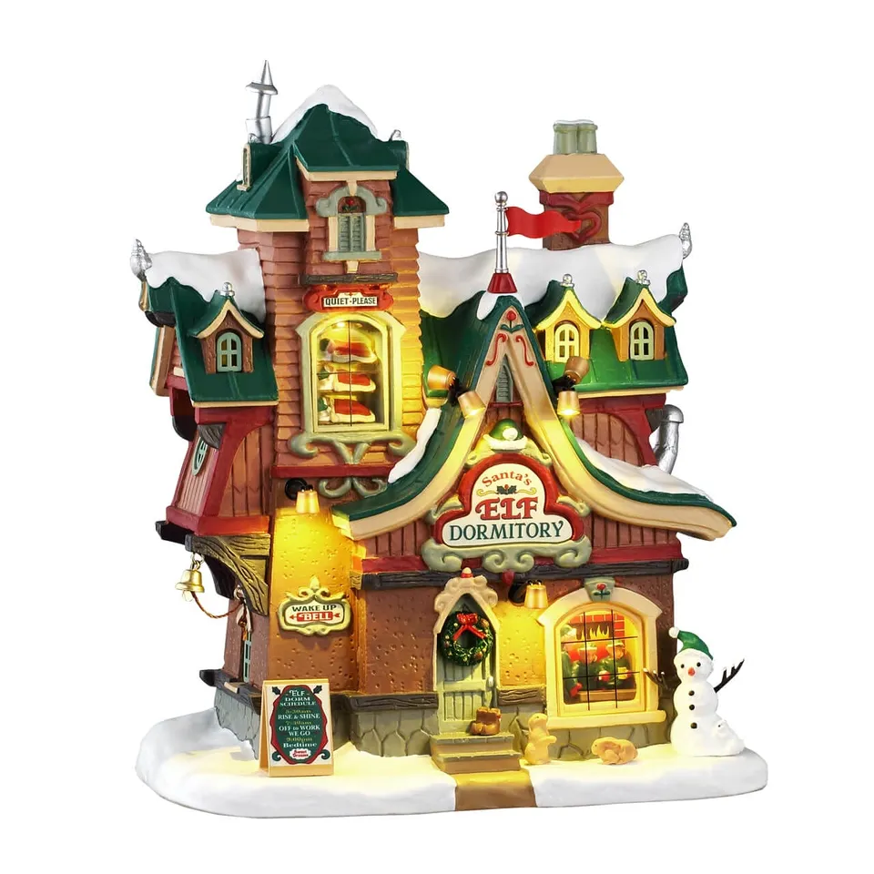 lemax-santa-s-elf-dormitory-b-timent-miniature-lumineux image 1