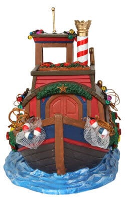 lemax-canal-houseboat-p-niche-miniature-de-village image 2