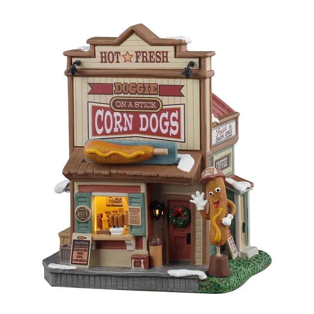 lemax-doggie-on-a-stick-corn-dogs-boutique-harvest-crossing image 1