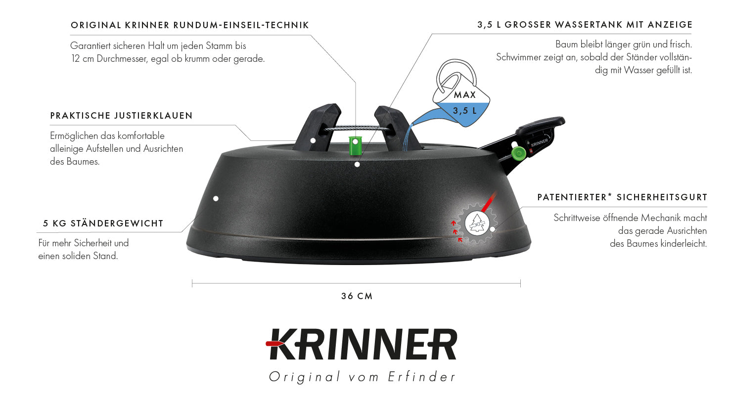 krinner-green-line-comfort-grip-m-support-de-sapin-de-no-l-2-5-m image 7