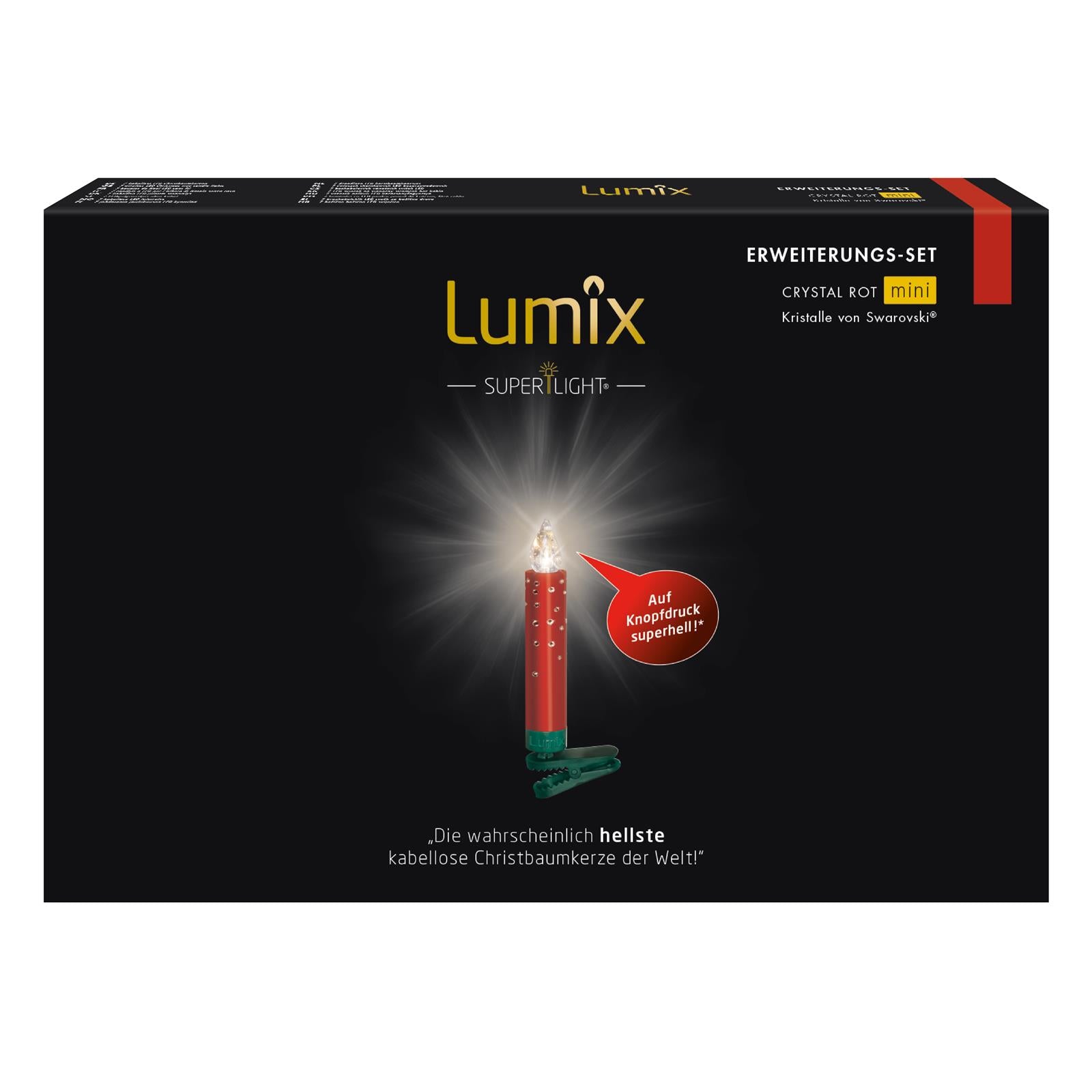krinner-lumix-superlight-crystal-rot-mini-extension-7-bougies-rouges image 1