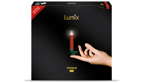 krinner-lumix-deluxe-rouge-mini-basis-set-14-bougies-led-rouges image 1