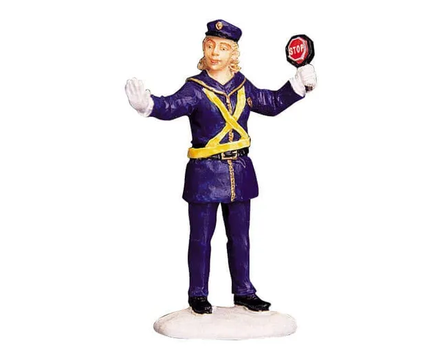 lemax-the-crossing-guard-figurine-agent-de-passage-miniature image 1