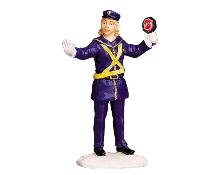 lemax-the-crossing-guard-figurine-agent-de-passage-miniature image 1