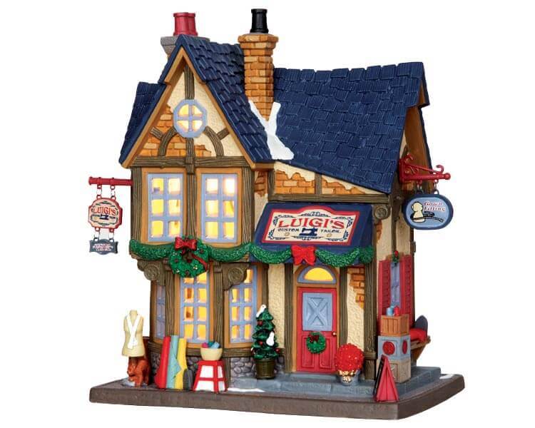 lemax-luigi-s-custom-tailor-maison-miniature-de-village-de-no-l image 4