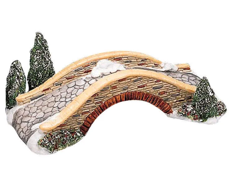 lemax-stone-bridge-tree-arbre-miniature-effet-pierre-village image 1