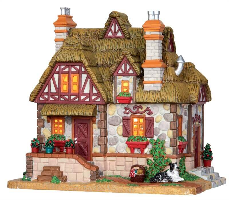 lemax-wayside-cottage-chalet-de-village-de-no-l-miniature-lumineux image 1