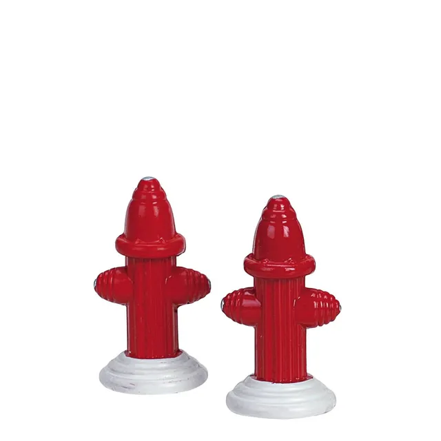 lemax-metal-fire-hydrant-bouches-d-incendie-miniatures-rouges-4-3-cm image 1