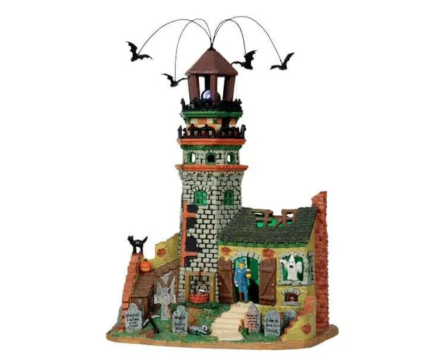 lemax-the-lighthouse-ruins-b-timent-spooky-town-miniature image 1