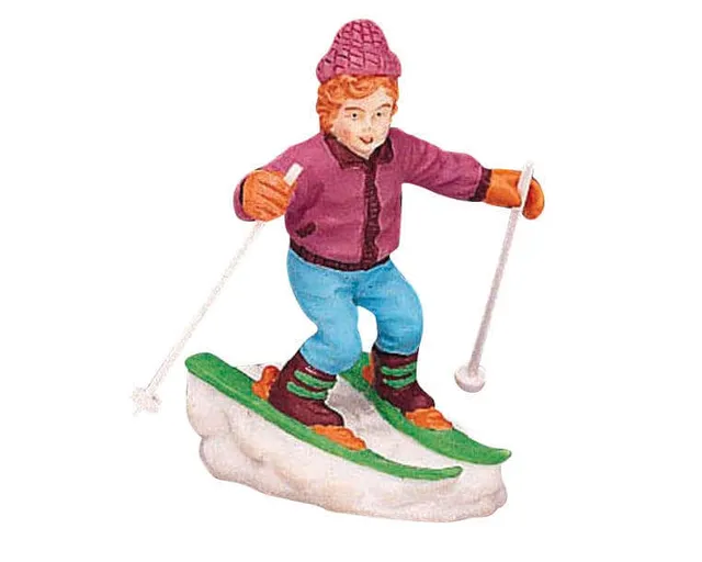 lemax-learning-to-ski-figurine-village-de-no-l image 1