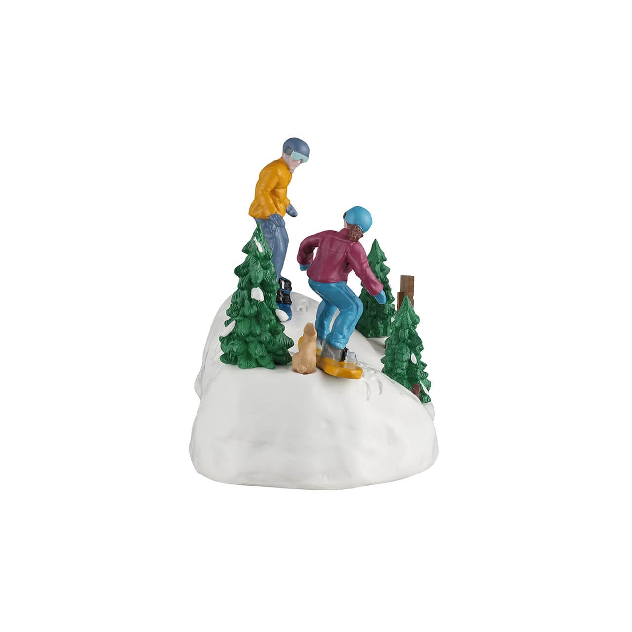 lemax-vail-village-snowboarding-practice-figurines-d-butants-lisi-re-for-t image 2
