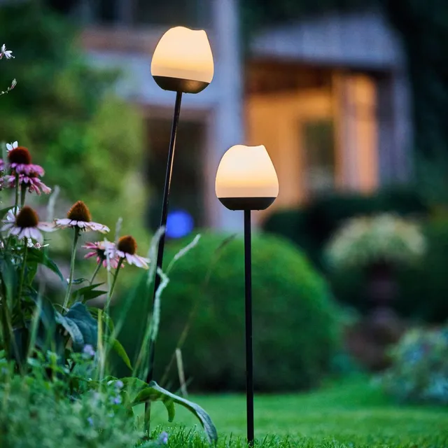 krinner-lumix-solar-flower-rosy-fleur-solaire-led-d-ext-rieur image 1