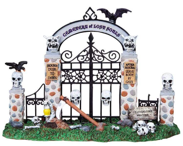 lemax-cemetery-gate-portail-cimeti-re-spooky-town-halloween image 1