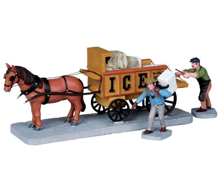 lemax-ice-delivery-figurine-livraison-de-glace-pour-village-de-no-l image 1