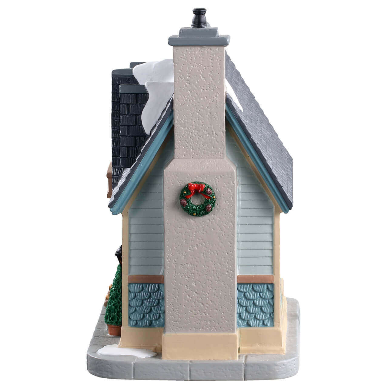 lemax-our-town-home-maison-bleue-miniature-lumineuse-caddington-village image 3