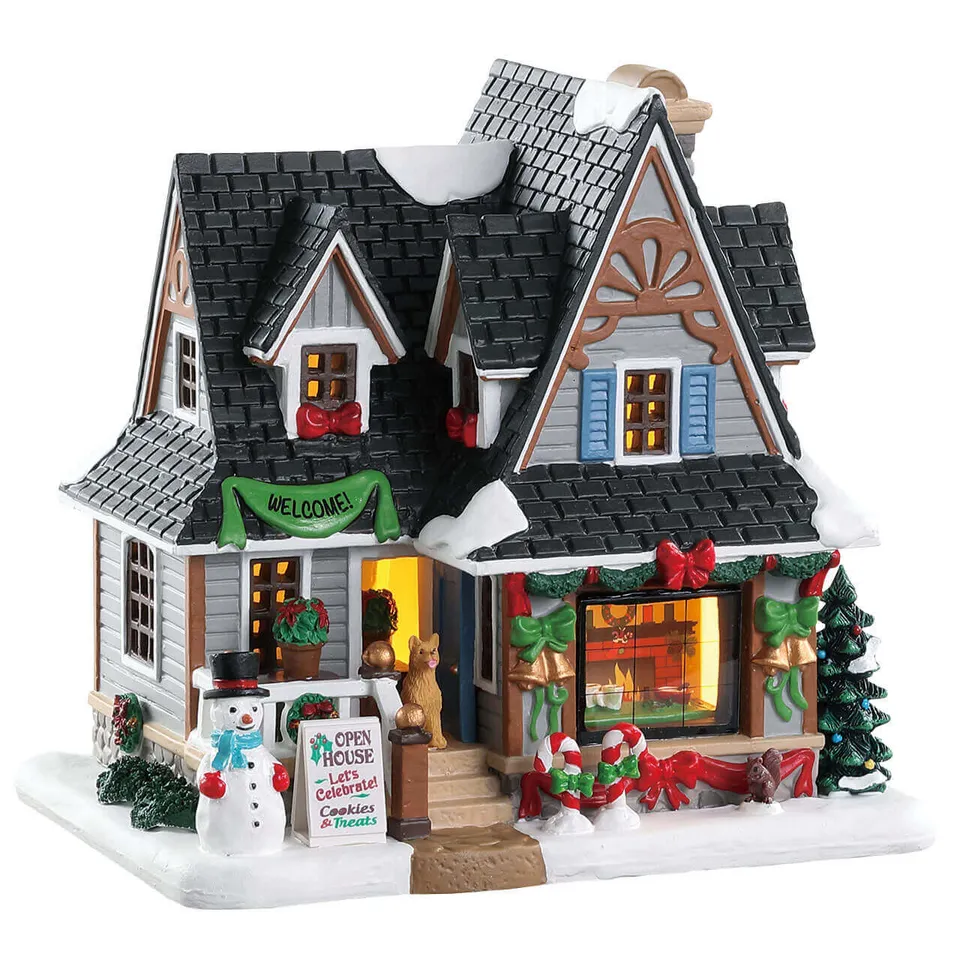lemax-holiday-open-house-maison-lumineuse-village-de-no-l image 1