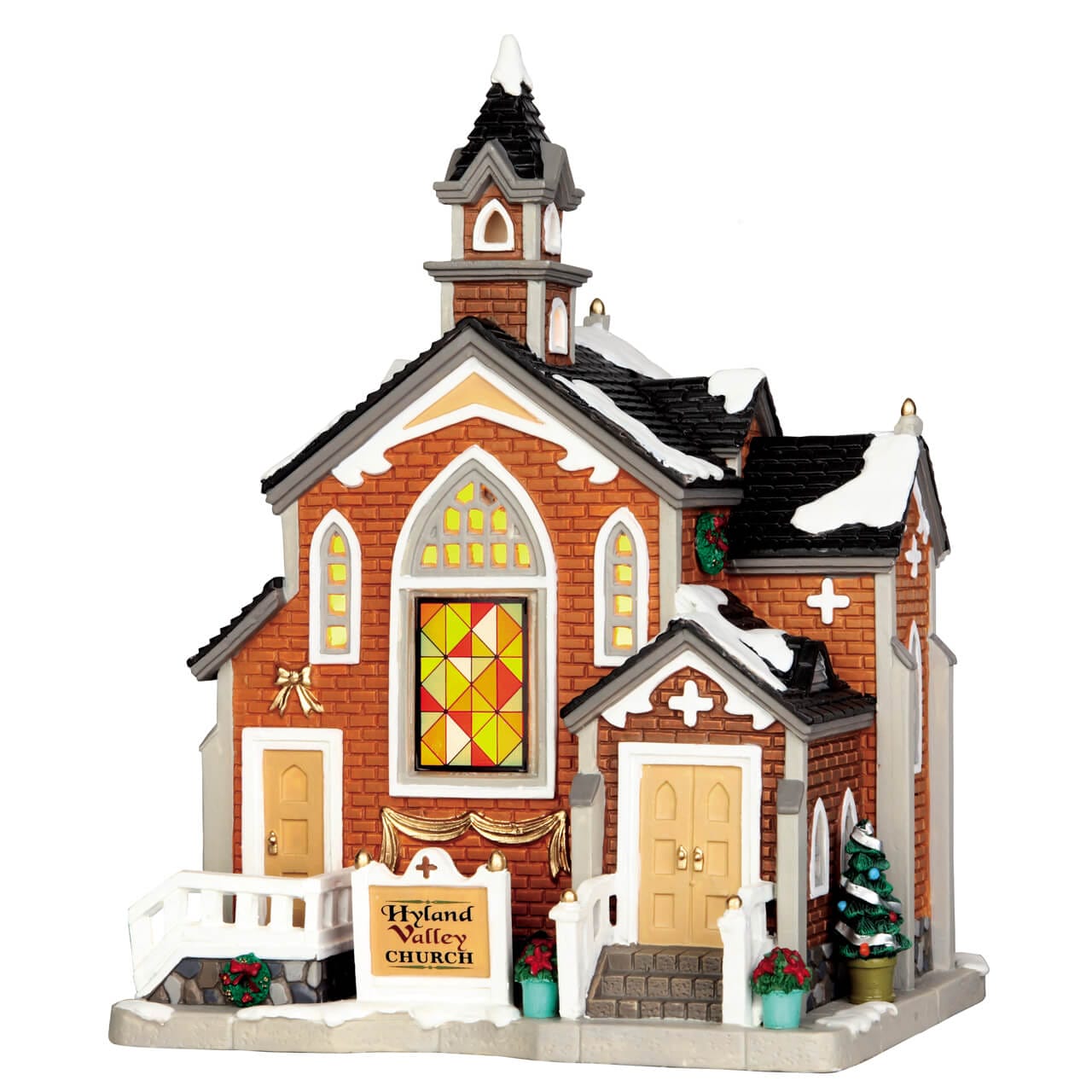 lemax-hyland-valley-church-glise-lumineuse-village-de-no-l image 1