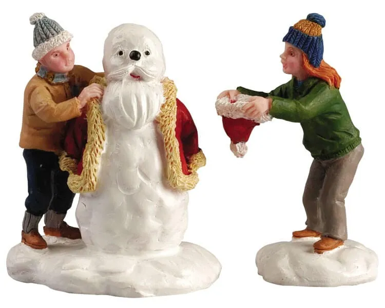 lemax-our-santa-snowman-figurine-bonhomme-de-neige-p-re-no-l image 1