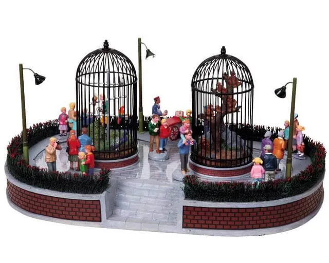 lemax-city-zoo-visitors-figurines-visiteurs-du-zoo-pour-village-miniature image 1