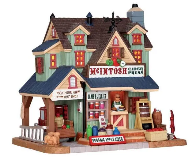 lemax-mcintosh-cider-press-b-timent-miniature-village-de-no-l image 1