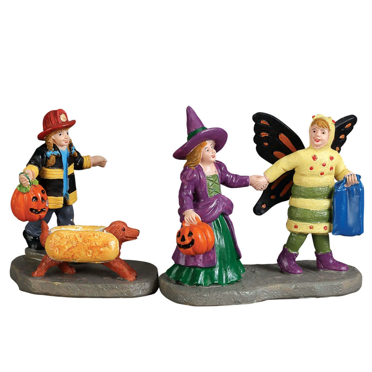 lemax-ready-set-treats-set-of-2-lot-de-2-figurines-halloween-spooky-town image 1